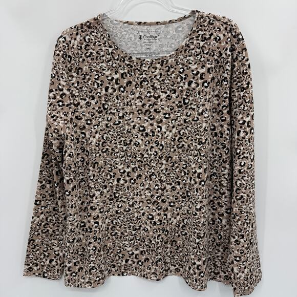 COOLIBAR Morada Everyday Long Sleeve Shirt Womens Size XXL Crew Neck UPF 50+ Top - Picture 1 of 6